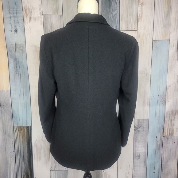 Tombolini Black Fitted Cashmere Blazer Two Button size Med Italy - Picture 3 of 11